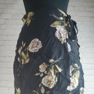 Express vintage blue wrap skirt**SOLD